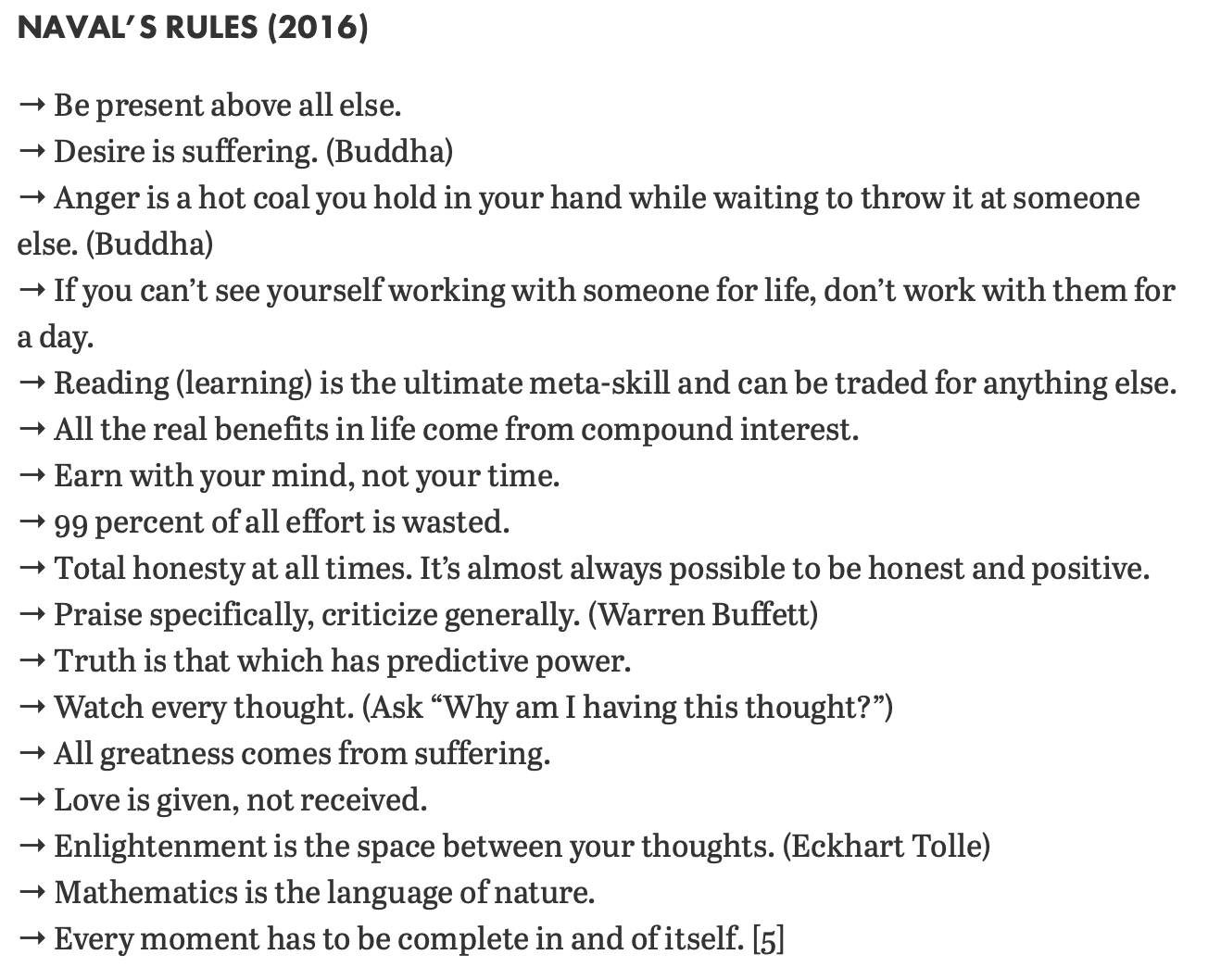 Naval's Rules