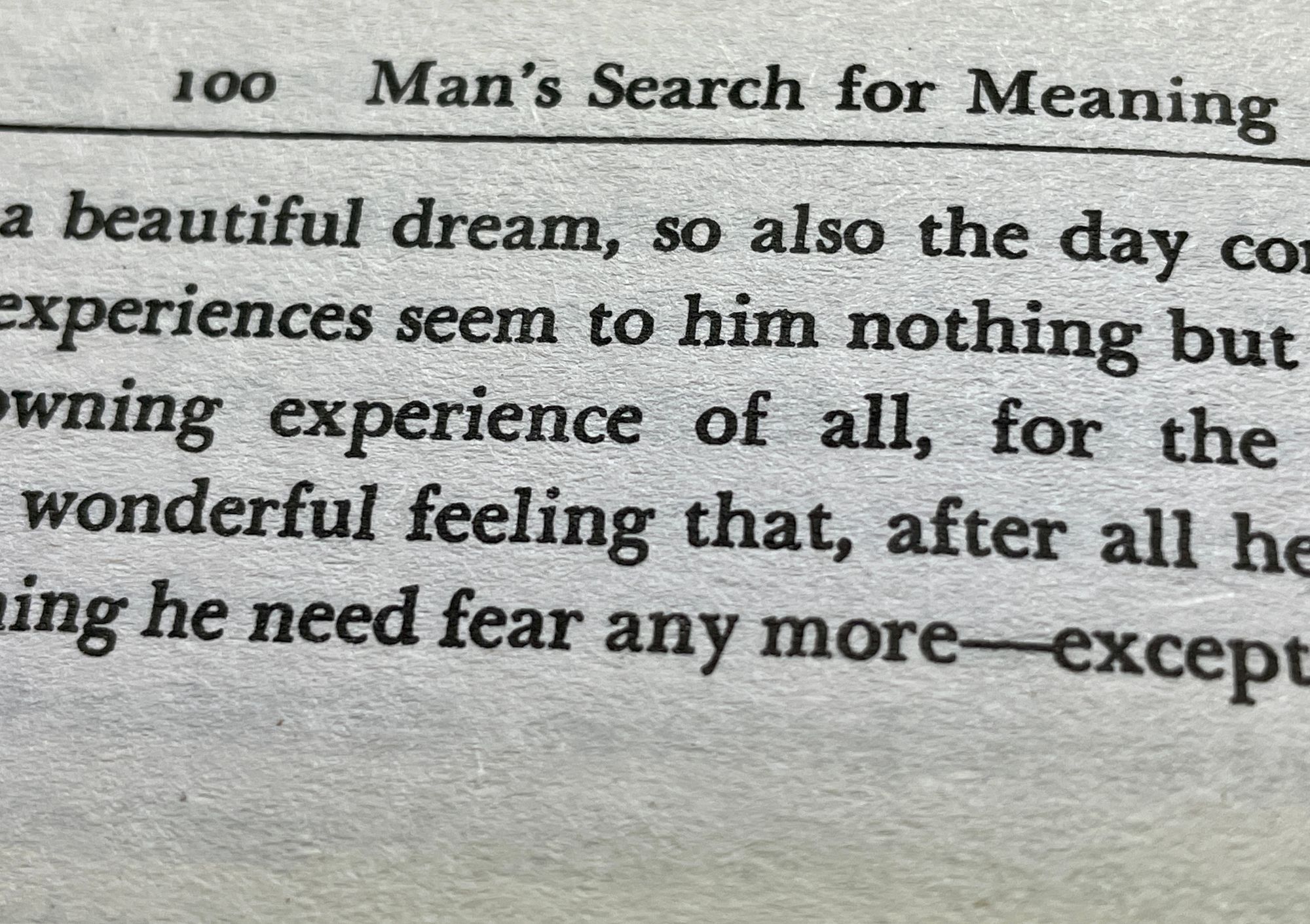 Man's Search for Meaning by Viktor E. Frankl
